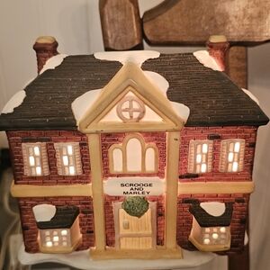 Festive Holiday Light-Up House with Snow Accents Seymour Mann